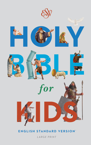 Image of ESV Holy Bible for Kids Grey Hardback Large Print Illustrated Presentation Page Full-Colour Maps other