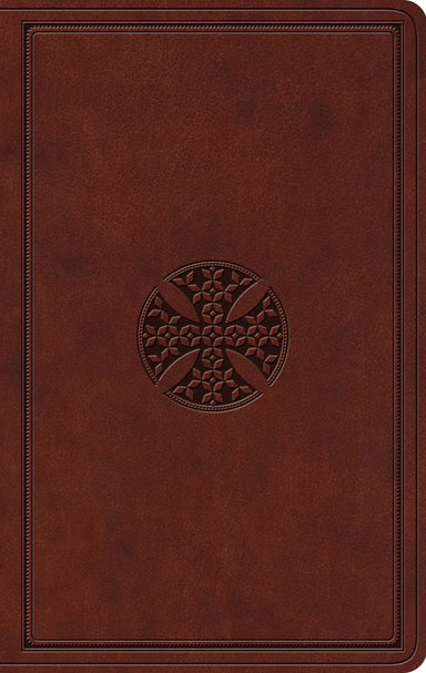 Image of ESV Value Thinline Bible, TruTone, Brown,Mosaic Cross Design other
