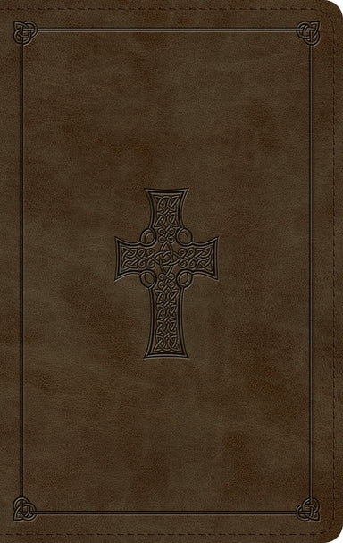 Image of ESV Large Print Personal Size Bible (TruTone, Olive, Celtic Cross Design) other