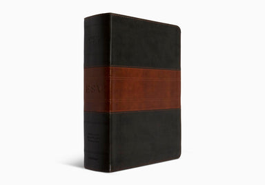 Image of ESV Study Bible, Large Print, Forest/Tan, Trail Design, 20,000+ Study Notes, Concordance, Maps other