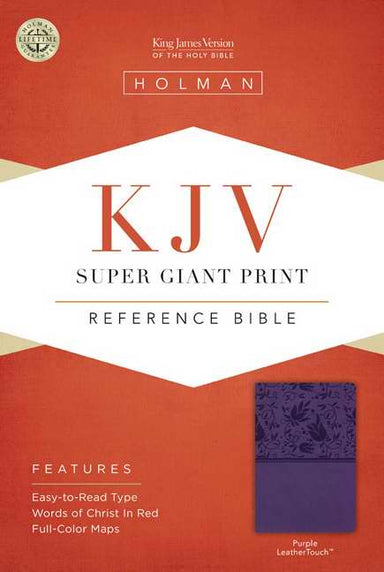 Image of KJV Super Giant Print Reference Bible, Purple Leathertouch other