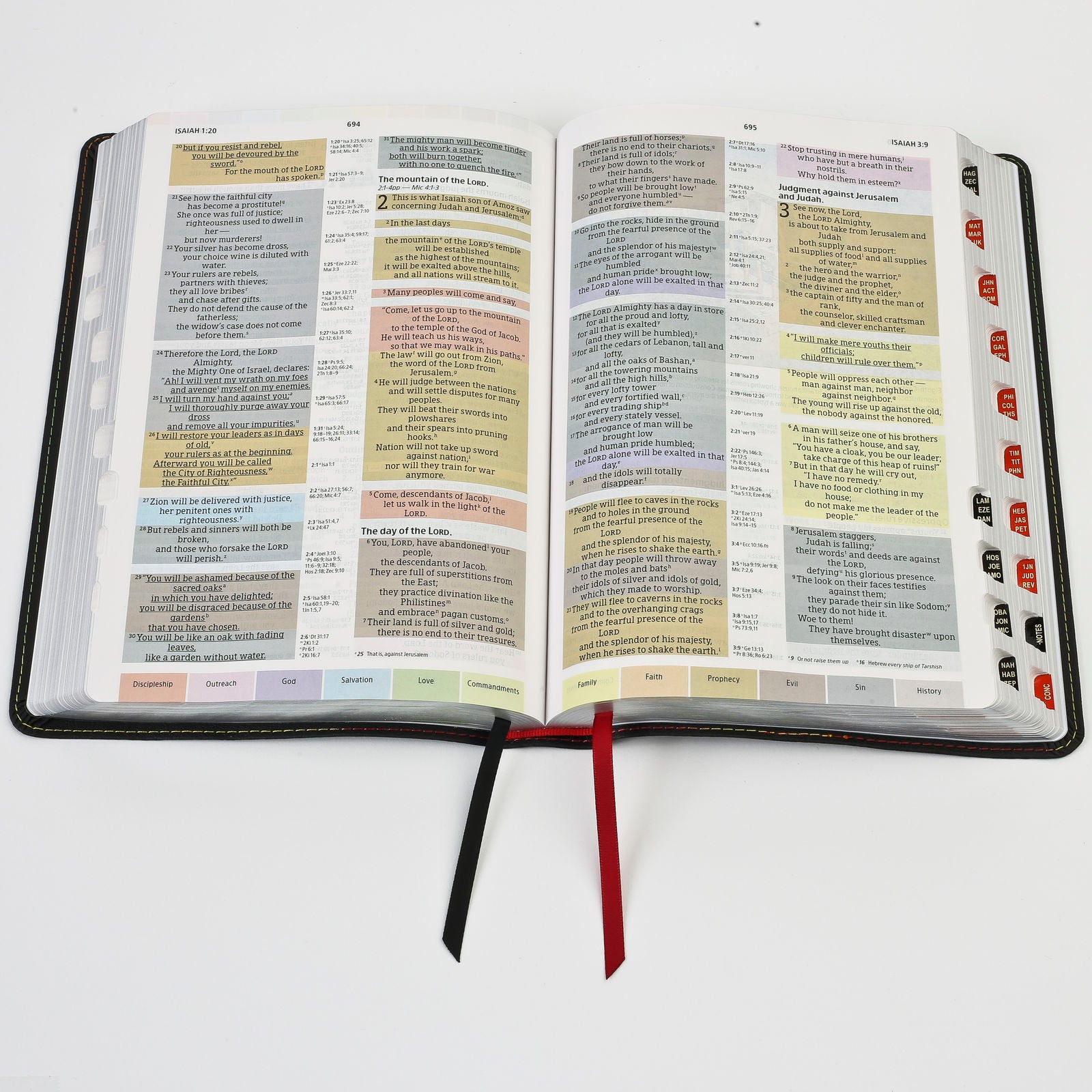 Image of NIV Rainbow Study Bible, Pierced Cross, Indexed other