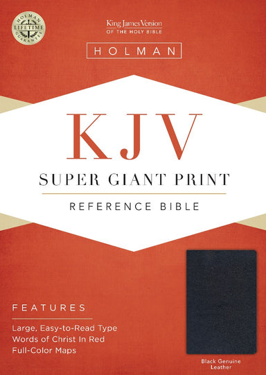 Image of KJV Super Giant Print Reference Bible, Black Genuine Leather other