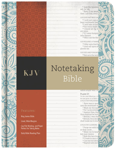 Image of KJV Notetaking Bible, Blue Floral other