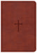 Image of CSB Large Print Compact Reference Bible, Brown Leathertouch, other