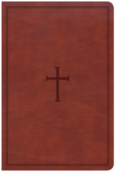 Image of CSB Large Print Personal Size Reference Bible, Brown Leather other
