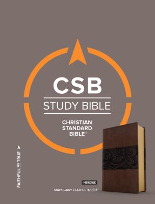 Image of CSB Study Bible, Mahogany Leathertouch, Indexed other