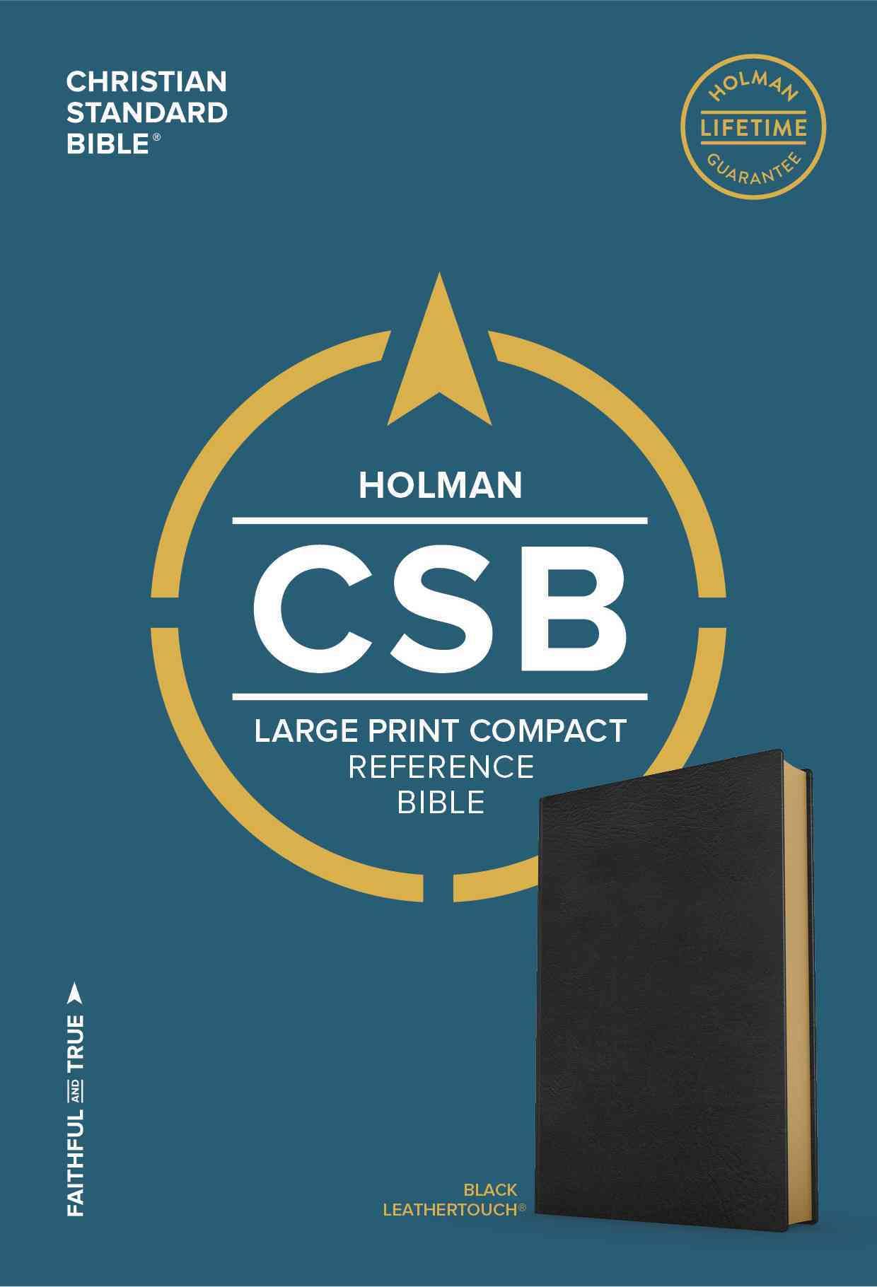 Image of CSB Large Print Compact Reference Bible, Black other