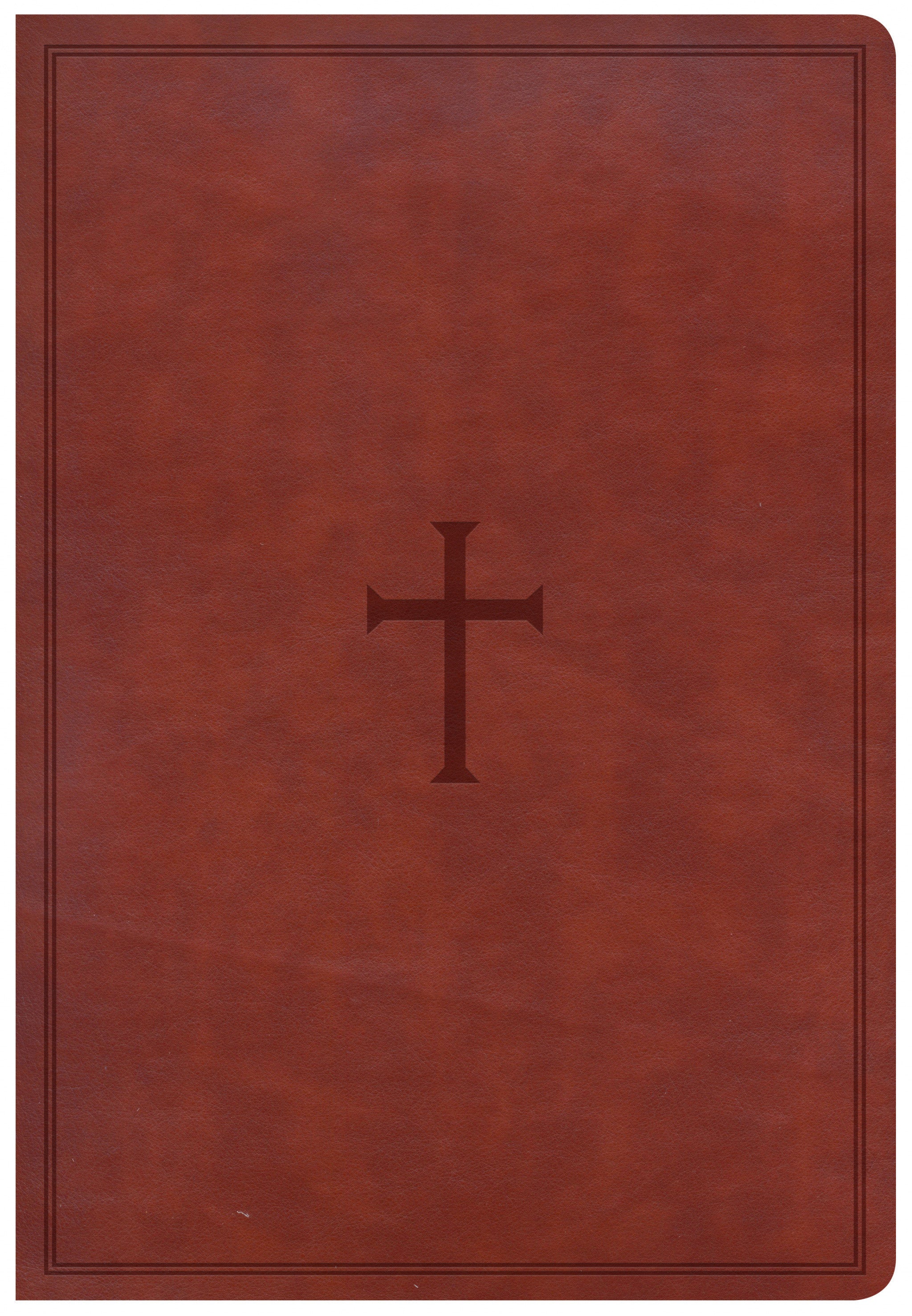 Image of CSB Super Giant Print Reference Bible, Brown Leathertouch other