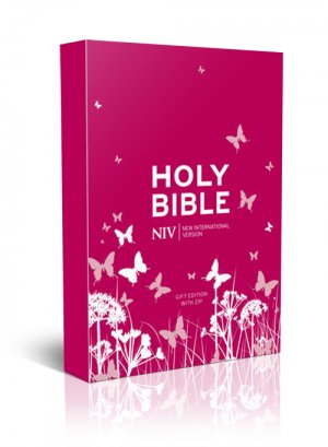 Image of NIV Pocket sized and Anglicised Bible, Pink, Imitation Leather, Ribbon Marker, Presentation Page other