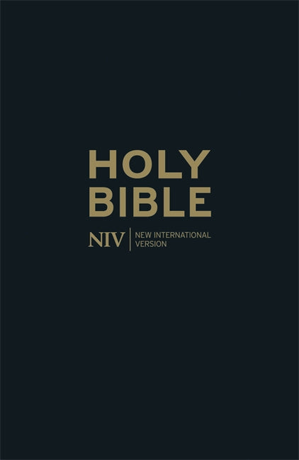 Image of NIV Thinline Bible, Black, Bonded Leather, Presentation Page, Slipcase, Ribbon Marker, Gilt Edged, Reading Plan, Concordance, Shortcuts to Key Stories other