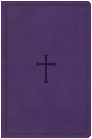 Image of KJV Large Print Personal Size, Purple Cross LeatherTouch, CB other