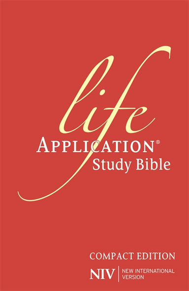 Image of NIV Life Application Study Bible Compact Size Red Hardback Application Notes Anglicised Concordance 365 Day Reading Plan Ribbon Marker other