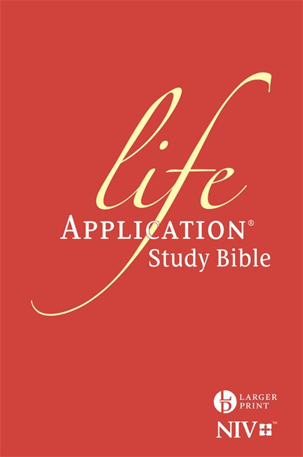 Image of NIV Life Application Study Bible, Red, Hardback, Larger Print, Anglicised, Verse-by-Verse Notes, Introductions, Maps, Bible Dictionary other