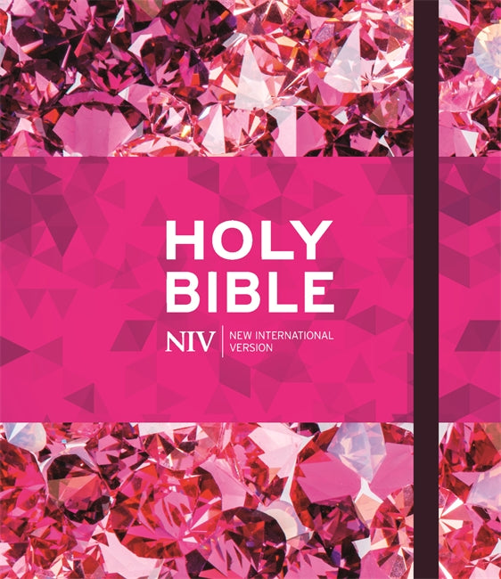 Image of NIV Journalling Bible, Pink, Hardback, Ruby Design, Wide Margin, Anglicised Text, Book Overviews, Reading Plans, Quick Links, Page Markers other