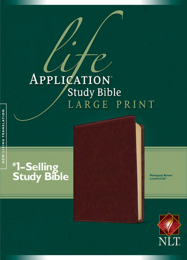 Image of NLT Life Application Study Bible, Large Print, Imitation Leather, Concordance, Presentation Page, Single Column, Maps, Cross-References other