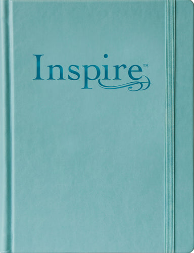 Image of NLT Inspire Journalling Bible, Blue, Hardback, Large Print, Colouring, Extra Wide Margin, Scripture Illustrations, Ribbon Marker, Presentation Page other