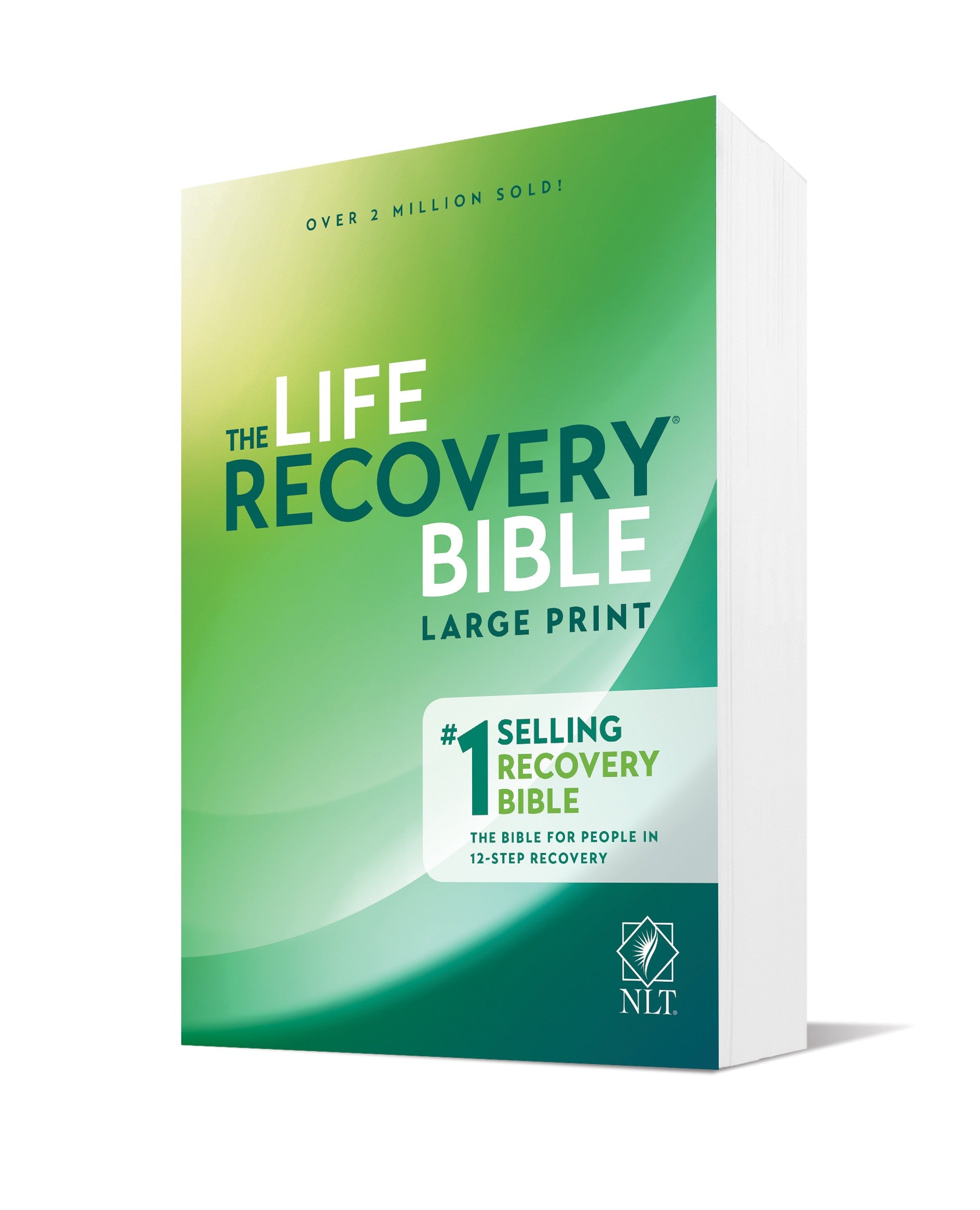 Image of NLT Life Recovery Bible, Green, Hardback, Large Print, 12 Steps Devotionals, Recovery Profiles, Recovery Notes, Topical Verse Find, Facilitator's Guide other