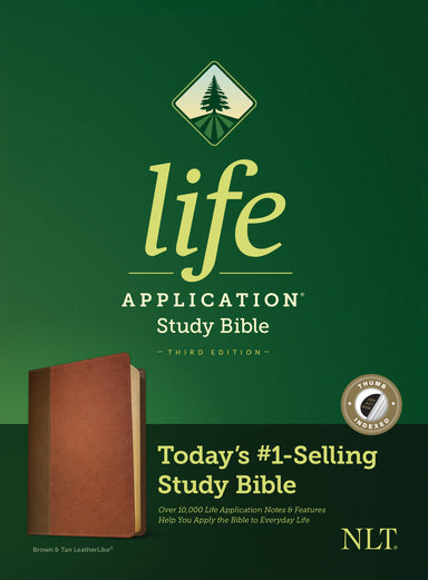 Image of NLT Life Application Study Bible, Third Edition (LeatherLike, Brown/Mahogany, Indexed) other