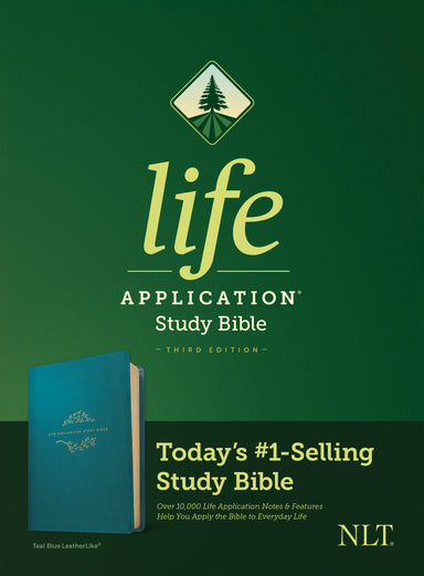 Image of NLT Life Application Study Bible, Third Edition (LeatherLike, Teal Blue) other