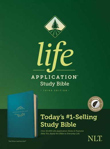 Image of NLT Life Application Study Bible, Third Edition (LeatherLike, Teal Blue, Indexed) other