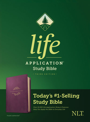 Image of NLT Life Application Study Bible, Third Edition, LeatherLike, Purple other