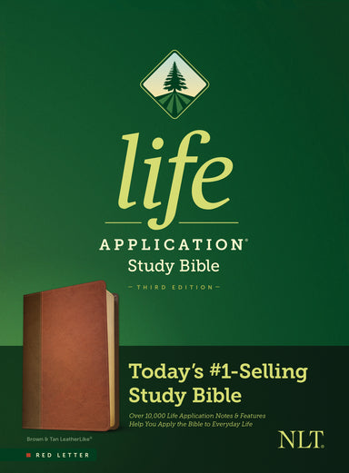 Image of NLT Life Application Study Bible, Third Edition (Red Letter, LeatherLike, Brown/Mahogany) other