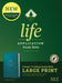 Image of NLT Life Application Study Bible, Third Edition, Large Print (Red Letter, LeatherLike, Teal Blue, Indexed) other