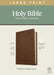 Image of NLT Large Print Thinline Reference Bible, Filament Enabled Edition (Red Letter, LeatherLike, Rustic Brown) other