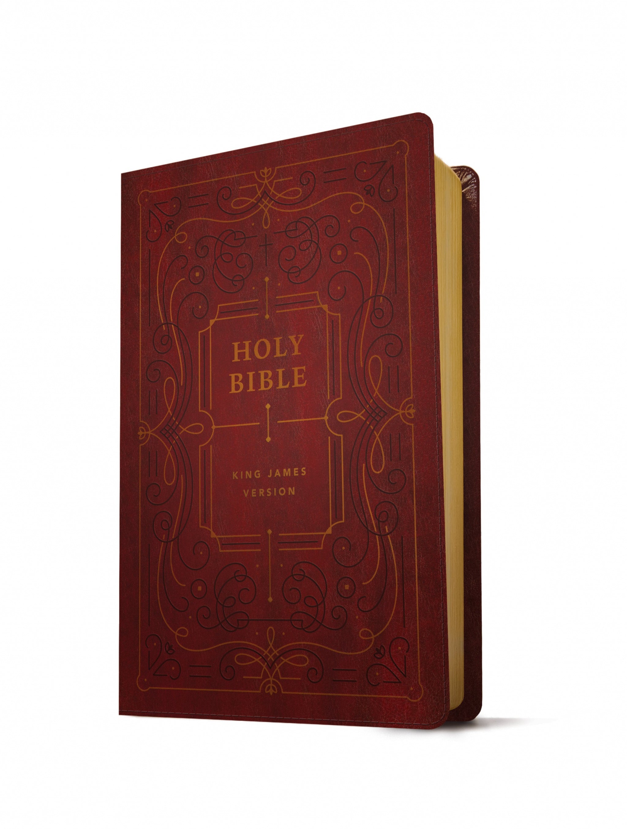 Image of KJV Large Print Thinline Reference Bible, Filament Enabled Edition (Red Letter, LeatherLike, Ornate Burgundy) other