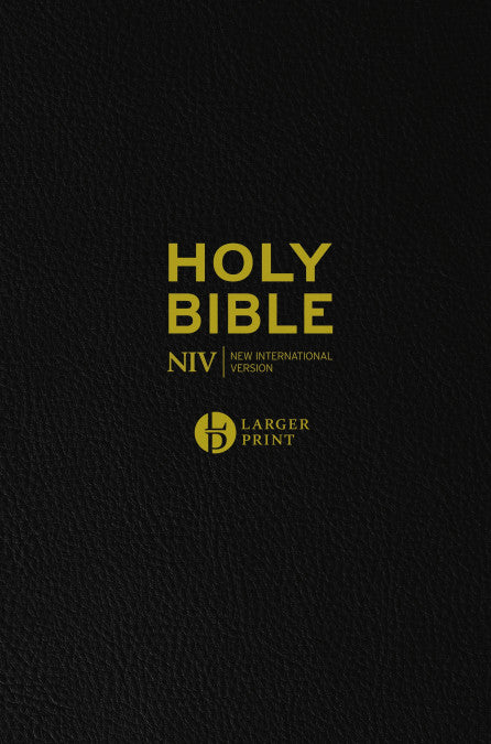 Image of NIV Larger Print Black Leather Bible other
