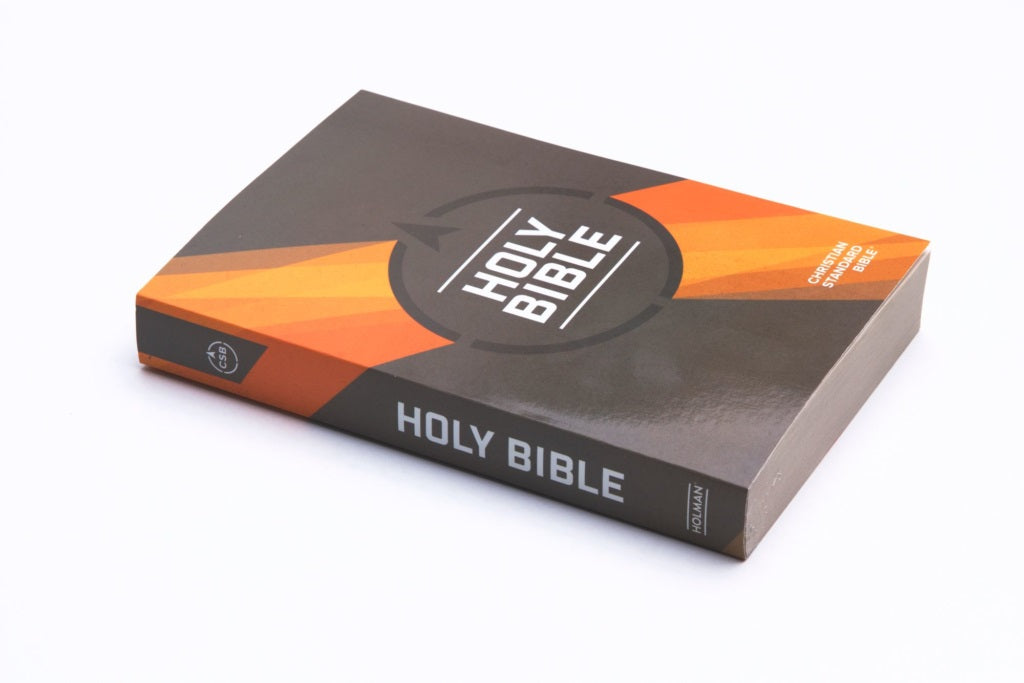 Image of CSB Outreach Bible, Brown and Orange, Paperback, Easy-To-Read Text, Topical Subheadings, Frequently Asked Questions, Helpful Bible Passages other