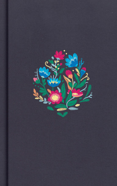 Image of CSB Personal Size Bible, Navy Floral Embroidered Cloth Over Board other