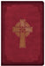 Image of CSB Large Print Compact Reference Bible, Celtic Cross Crimson LeatherTouch other