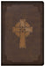Image of KJV Large Print Compact Reference Bible, Celtic Cross Brown LeatherTouch other