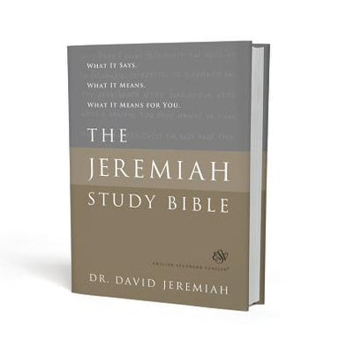 Image of The Jeremiah Study Bible, ESV: What It Says. What It Means. What It Means for You. other