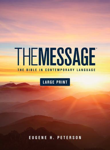 Image of The Message Large Print Bible, Purple, Hardback other