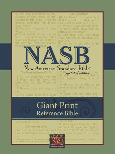 Image of NASB Giant Print Reference Bible: Black, Imitation Leather other