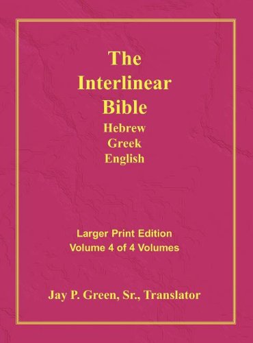Image of Interlinear Hebrew Greek English Bible-PR-FL/OE/KJV Large Print Volume 4 other