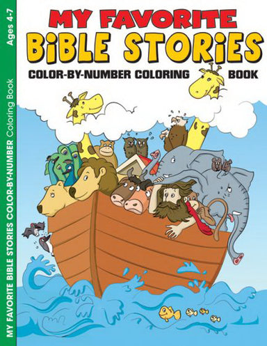 Image of My Favourite Bible Stories Colour-by Number Colouring Book other