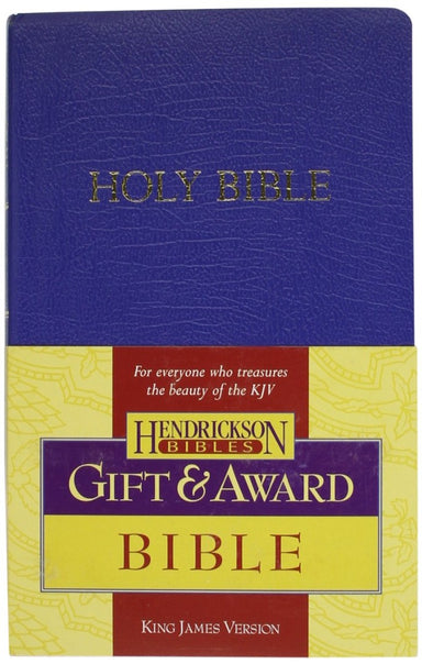 Image of KJV Gift & Award Bible, Blue, Imitation Leather, Color Maps, Presentation Page, Words of Christ in Red other