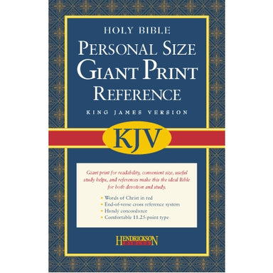 Image of KJV Personal Size Reference Bible: Black, Imitation Leather, Giant Print  other