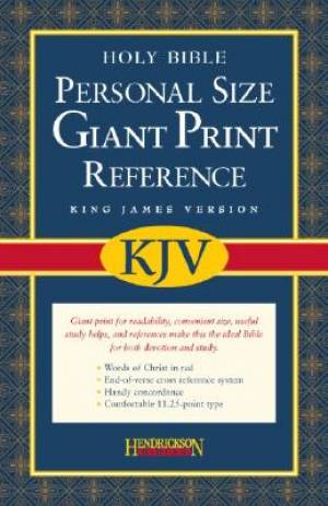 Image of KJV Personal Size Giant Print Reference Bible: Black, Bonded Leather other