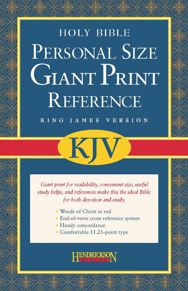 Image of KJV Personal Size Giant Print Reference Bible: Burgundy, Bonded Leather other