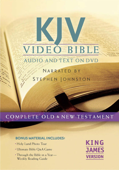 Image of KJV Bible On DVD Narrated By Stephen Johnston other