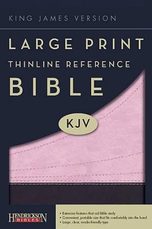 Image of KJV Large Print Thinline Reference Bible Pink Imitation Leather other