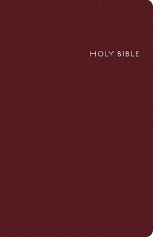 Image of CEB Common English Thinline Bible Burgundy Bonded Leather other