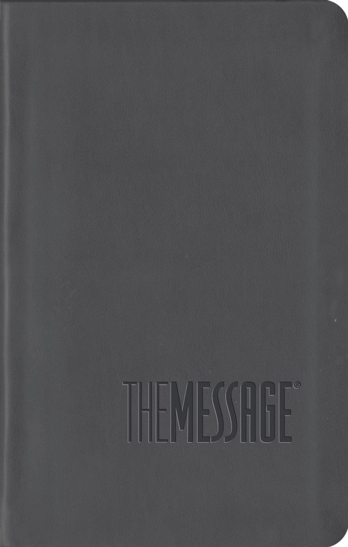 Image of The Message Compact Bible, Grey, Imitation Leather,  Easy Carry Bible other