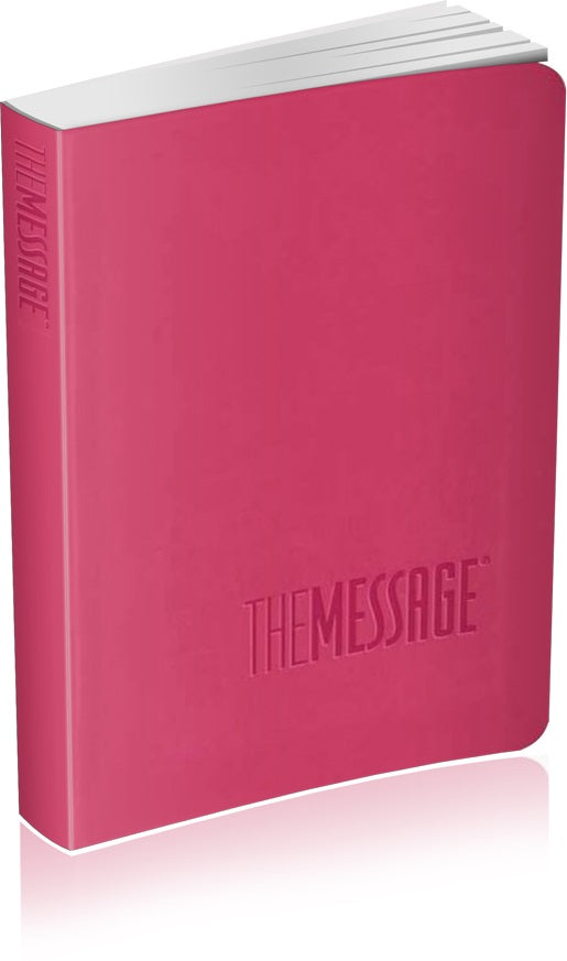 Image of The Message Compact, Bible, Pink, Imitation Leather, Durable Cover, Contemporary Language, Unique Verse-Numbering System other