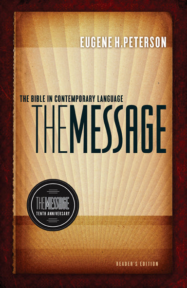 Image of The Message Paraphrase Bible, Brown, Hardback, Contemporary Language, Single-Column, Ribbon Marker, Anniversary Edition other
